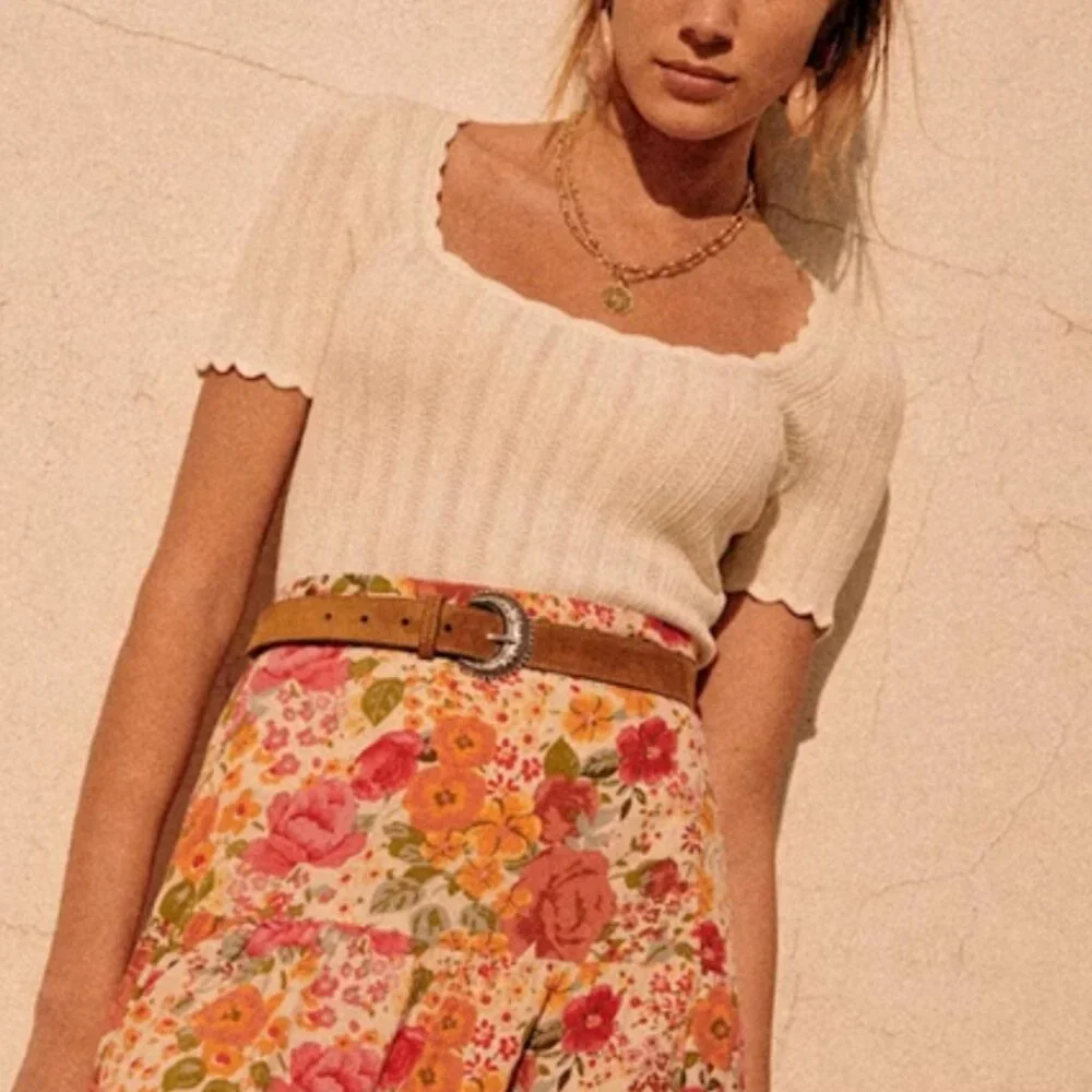 NWT Sezane Anil Jumper - Ecru Ivory Cream French Sweater Knit Top Soft Caus - Picture 6 of 12